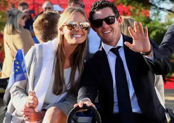 Rory Mcilroy with his wife, Erica Stoll